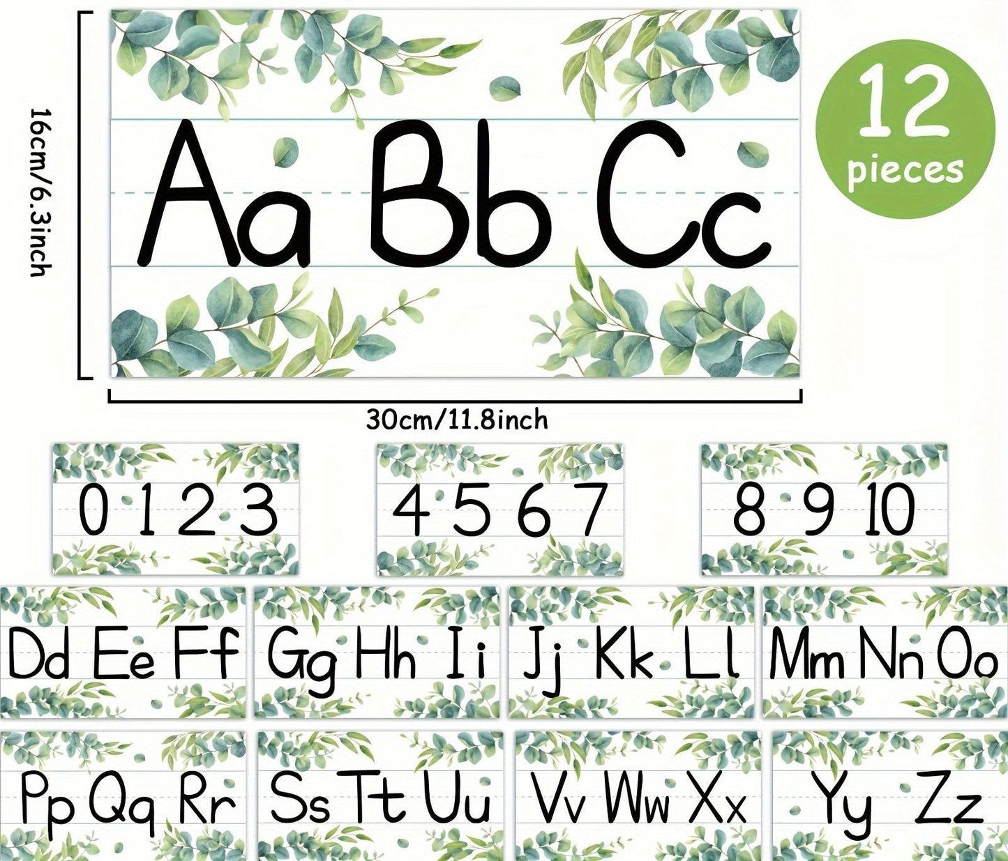 VEGETATION Affichage Alphabet et Nombres