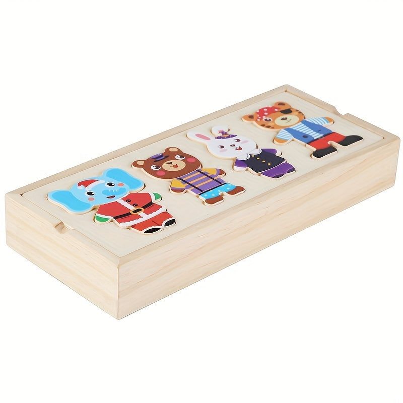 TENUES ANIMAUX Coffret en bois