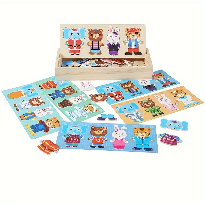 TENUES ANIMAUX Coffret en bois