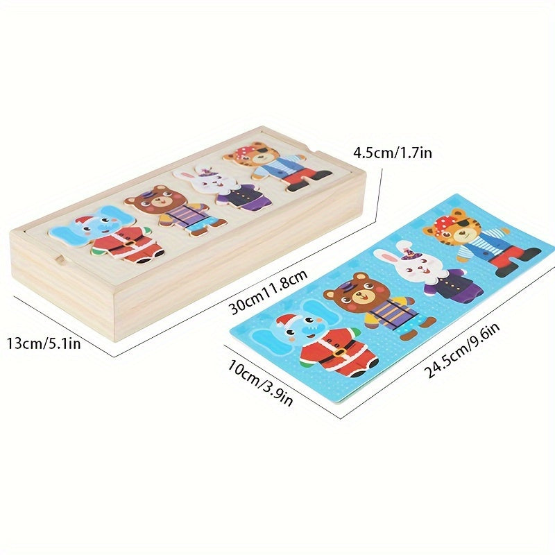 TENUES ANIMAUX Coffret en bois