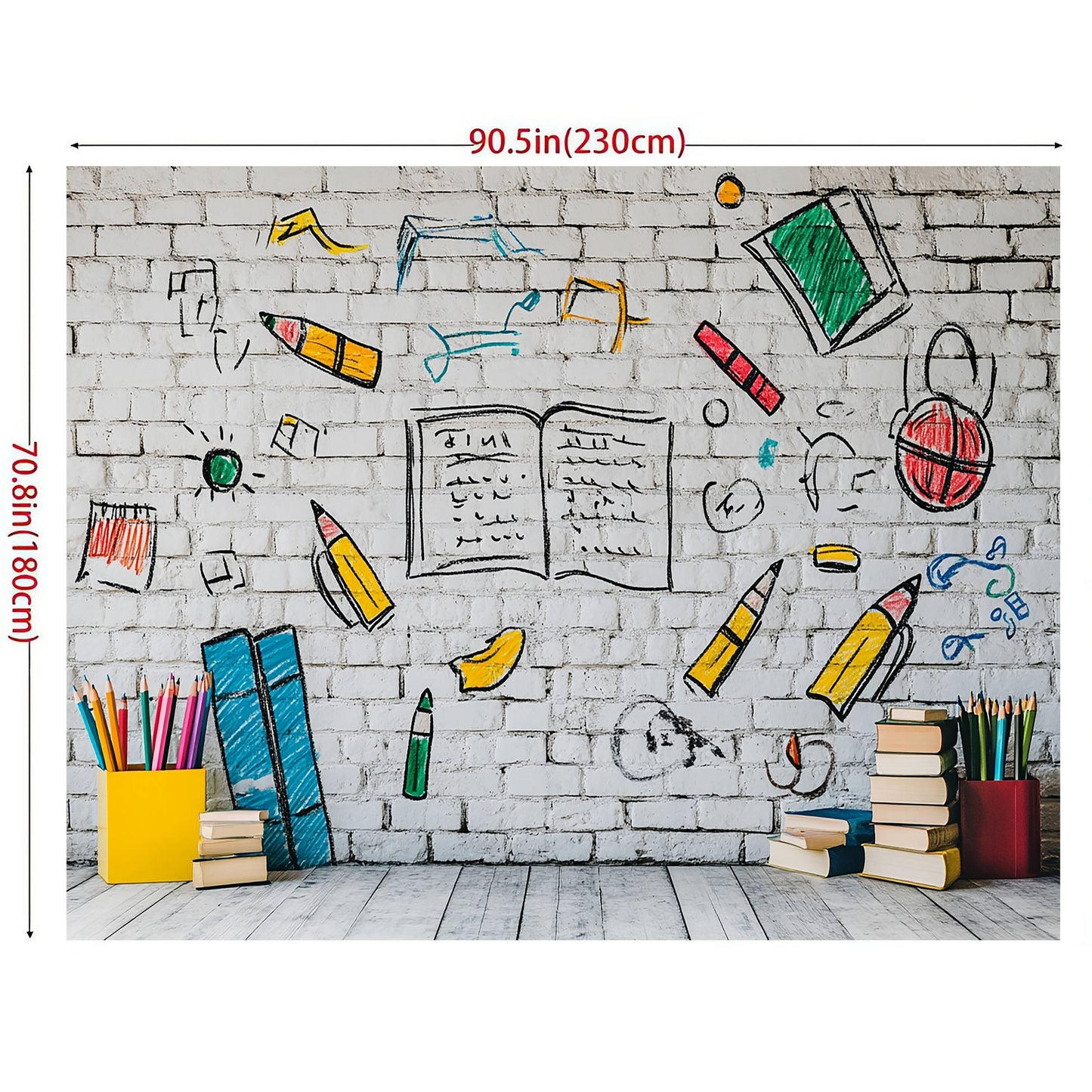 Apportez une touche moderne aux photos de classe et décorez votre salle avec cette toile motif graffiti