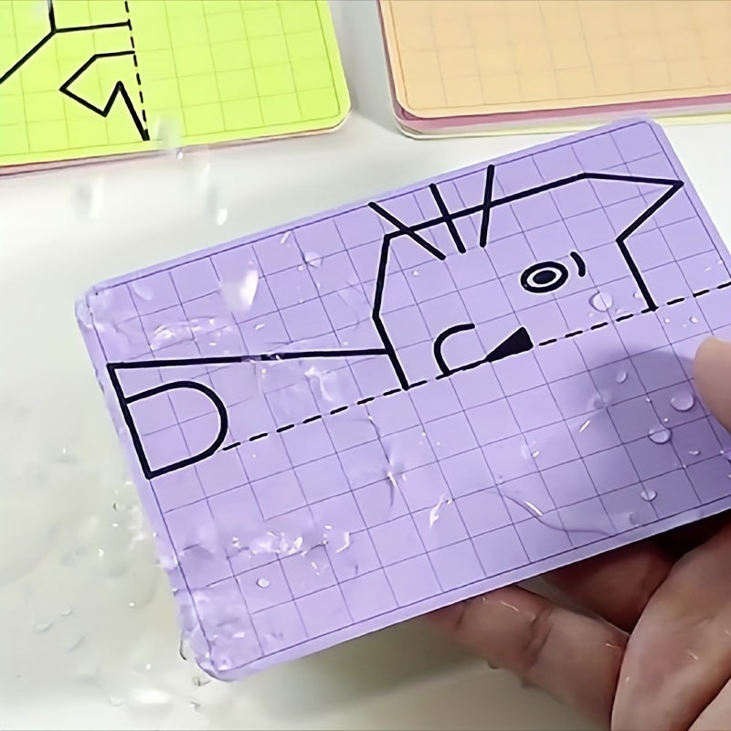 SYMETRIE 10 Cartes de dessin plastifiées