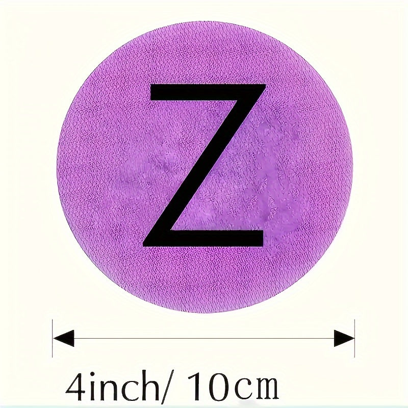 Marqueurs de sol en tapis ronds avec alphabet A à Z pour enfants".