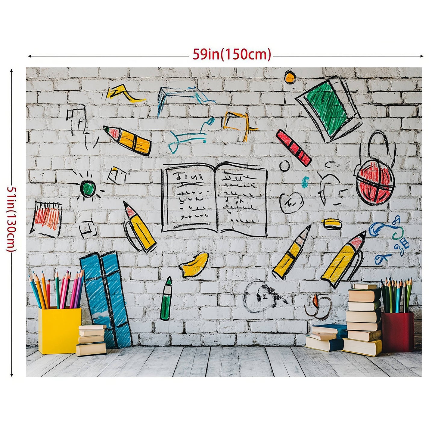 Apportez une touche moderne aux photos de classe et décorez votre salle avec cette toile motif graffiti