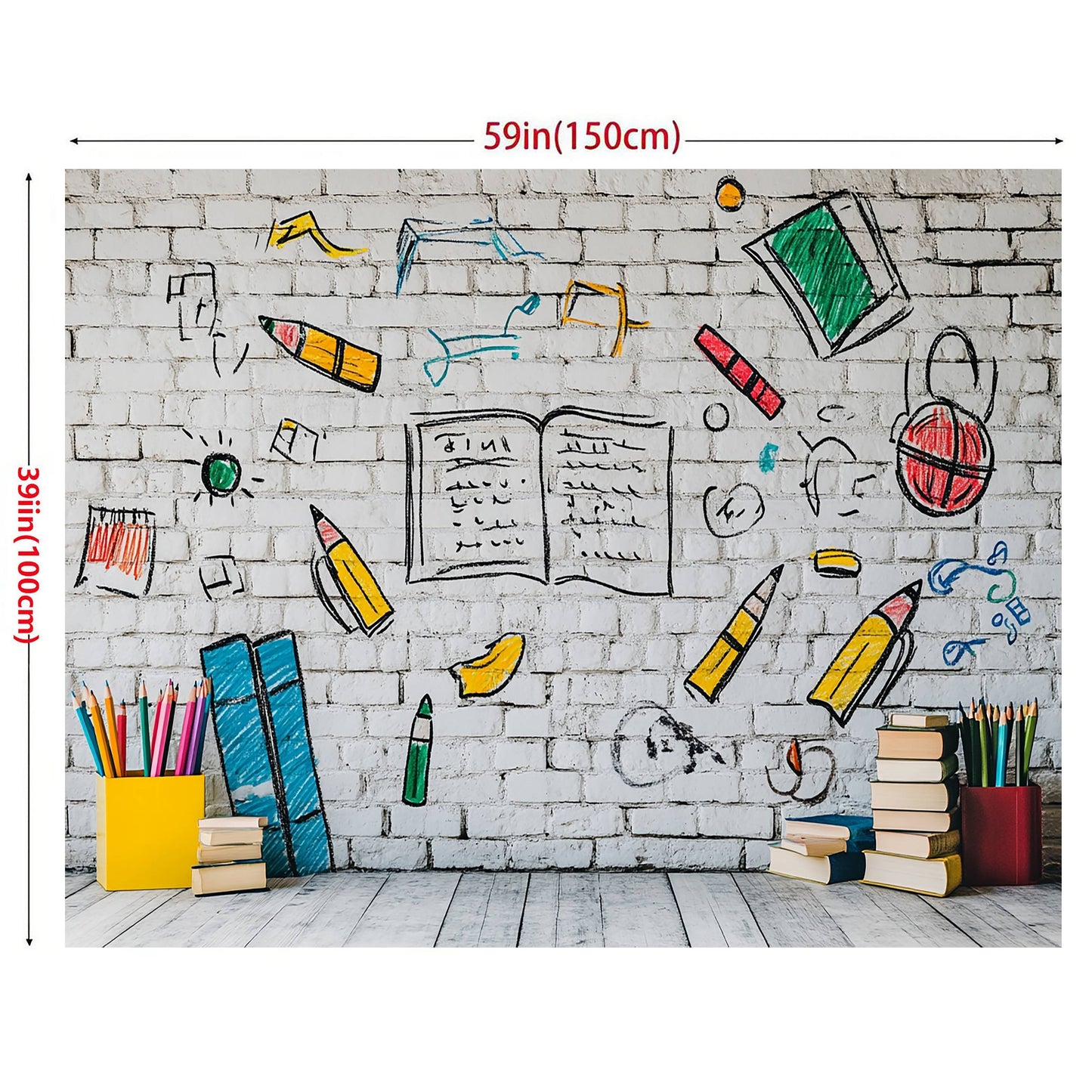 Apportez une touche moderne aux photos de classe et décorez votre salle avec cette toile motif graffiti
