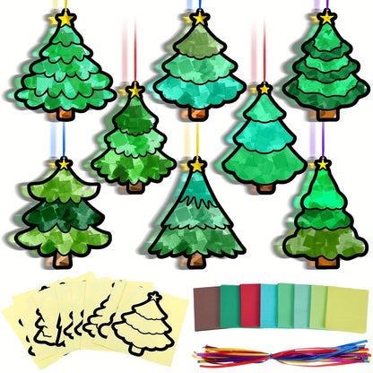 Kit DIY Sapin de Noël – Vitrail en Papier