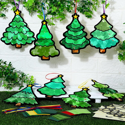Kit DIY Sapin de Noël – Vitrail en Papier