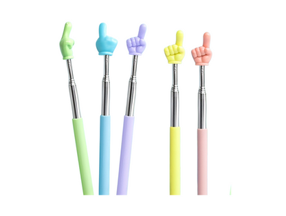 Variété de couleurs disponibles pour le pointeur rétractable DOIGT
