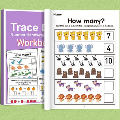 Exercices visuels d’addition et de soustraction pour maternelle et CP