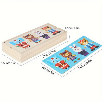 TENUES ANIMAUX Coffret en bois