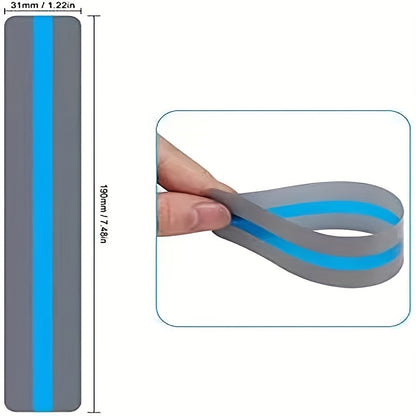 Règles colorées et souples en gros plan, idéales pour les enseignants et élèves.