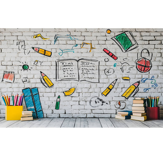 Apportez une touche moderne aux photos de classe et décorez votre salle avec cette toile motif maternelle. 